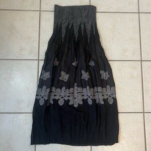 Lapis for Anthropologie Celtic Themed Stretchy Smock Dress/Skirt